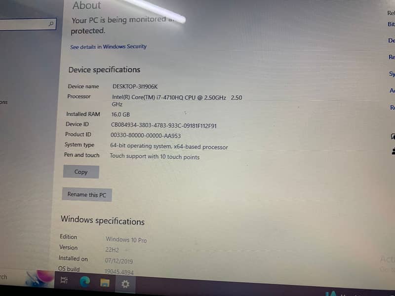 Laptop for sale  Core i7 4th generation 1