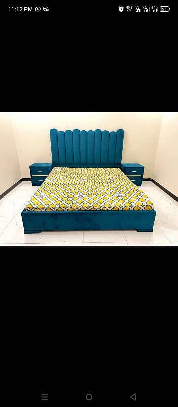 Only Poshish bed 30000 design 2024. Bed set complete 65000 1