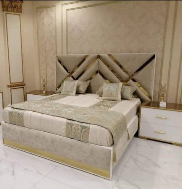 Only Poshish bed 30000 design 2024. Bed set complete 65000 2