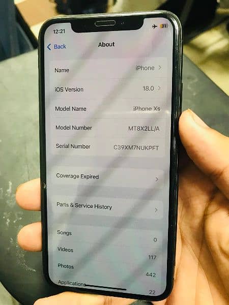 IPHONE XS(256GB+NON-PTA+E-SIM) 7