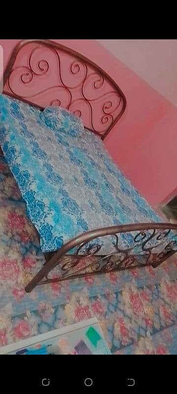 Iron bed with mettress different size different price 3