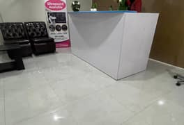 NEW WHITE Reception Counter