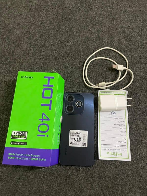 infinix hot 40i  brand new with box and charager PTA Approved 1