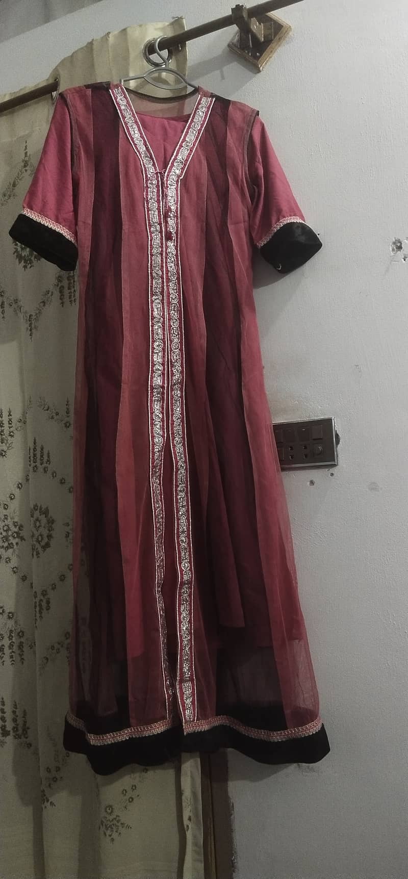 Excellent quality net used with full stitched dress 0