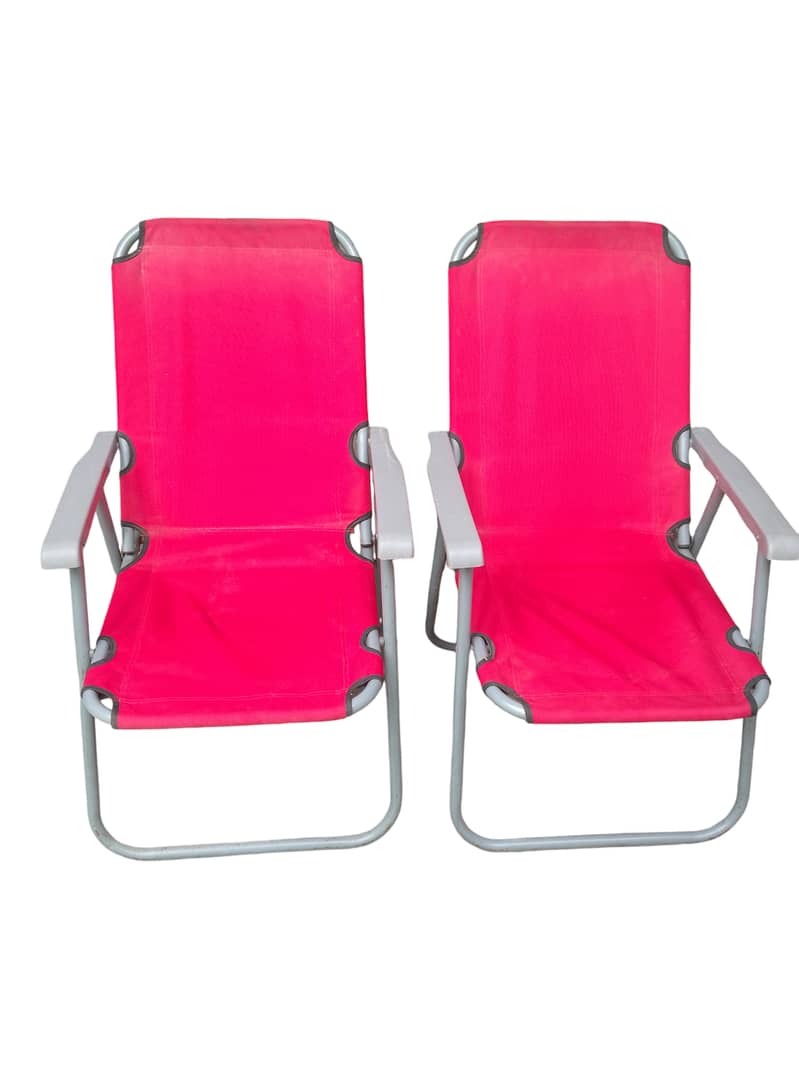 Foldable Camping Chair - Red 1