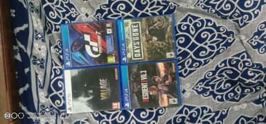 Resident Evil 8 Village ,Gran Turismo 7, Days Gone, Resident Evil 3 Ps