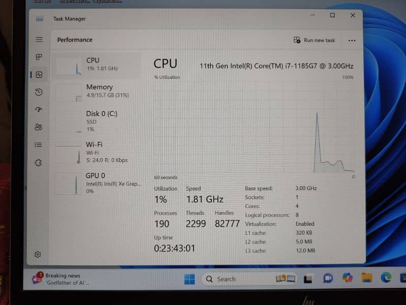 HP Elitebook 840 G8 (Ci7 11th gen) A Grade (iris xe graphics) 17