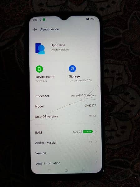 oppo A17 used mobile for sale 2