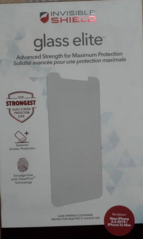 ZAGG Invisible Shield Glass Elite Screen Protector For iPhone Xs Max 1