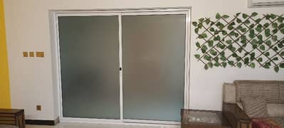 Aluminum glass sliding door 8x8 just 40k