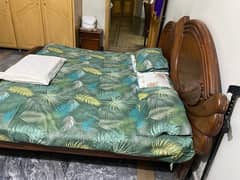 double bed with mattress