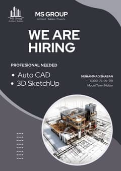 Auto CAD & 3D SketchUp Staff Required