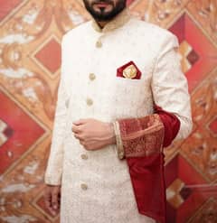 shervani khussa kulla complete suit groom 03112146554 03232784538