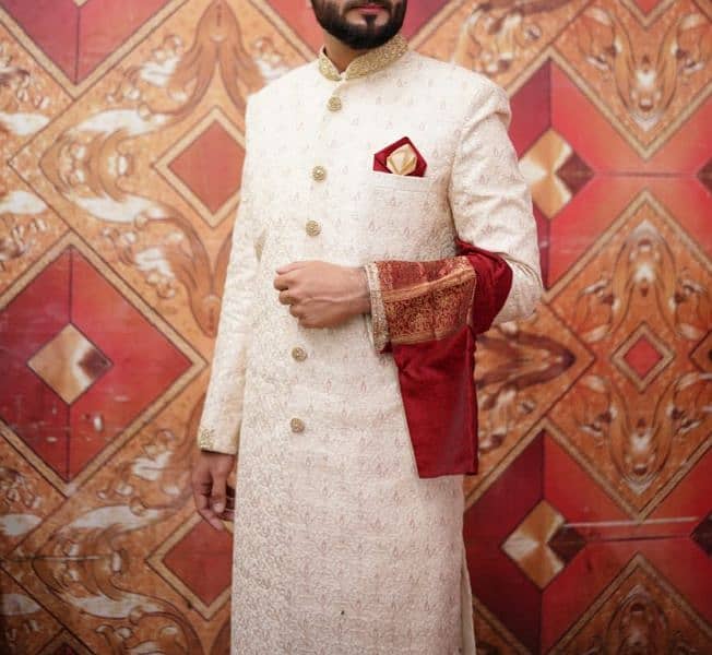 shervani khussa kulla complete suit groom 03112146554 03232784538 1