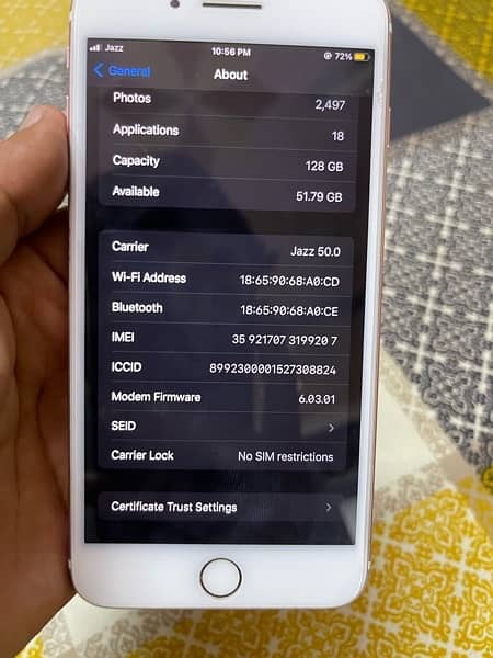 iphone 7 plus Pta Approved 128gb 7