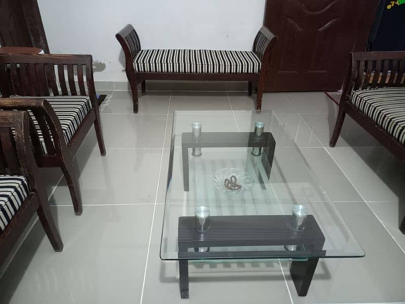 7 seater wooden sofa set for sale 0