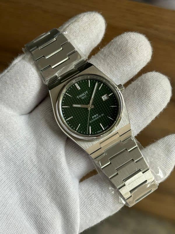 TISSOT PRX POWERMATIC 80 GREEN DIAL 1