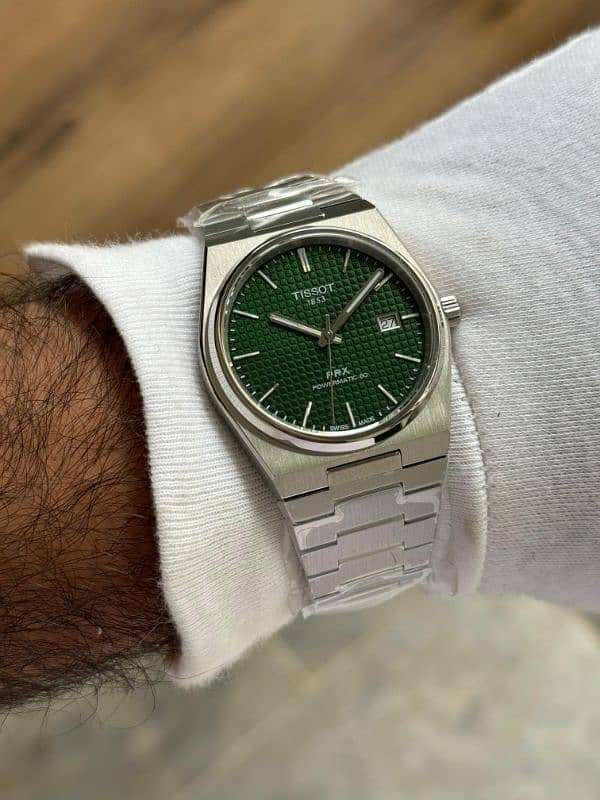 TISSOT PRX POWERMATIC 80 GREEN DIAL 4