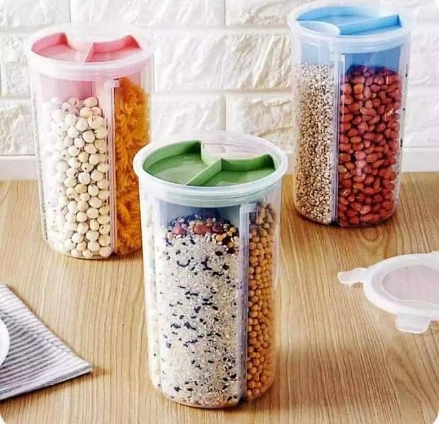 3 Portions Airtight Storage Container for Multipurpose Use 1