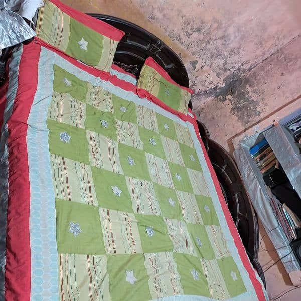 double bed with mattress and dressing 1