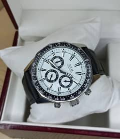 Guess white color dial watch