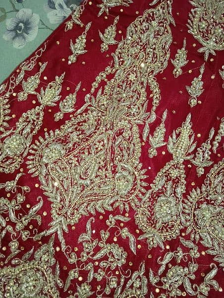 Bridal Lehnga 10/10 beautiful and elegant fabric net 7