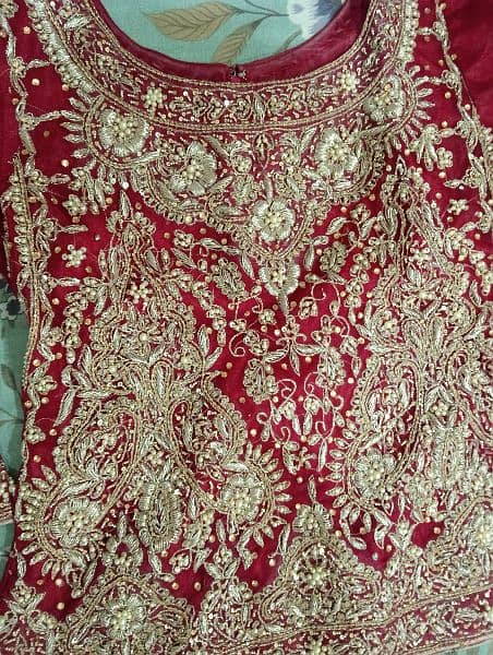 Bridal Lehnga 10/10 beautiful and elegant fabric net 9