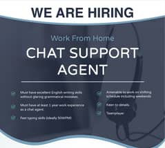 Hiring both Male and Female as CHat SUpport AGent