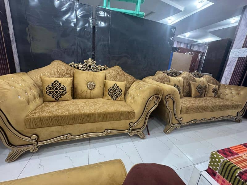 L shape sofa set/ conner 6 seater sofa set/wooden sofa /Sofa 2