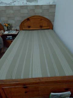 2 Single bed solid wood diyar