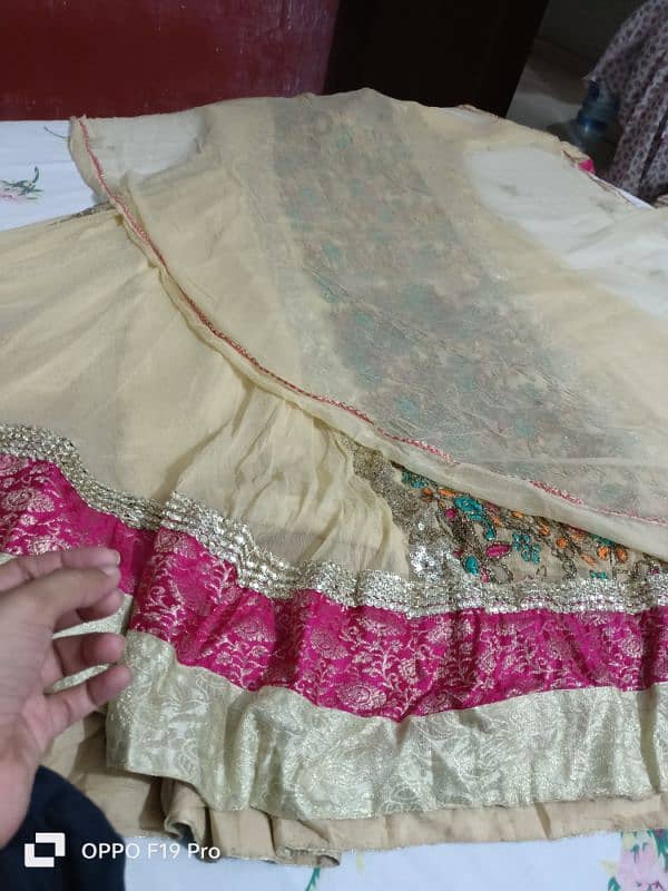 URGENT Chiffon zarri embroidery maxi with dupatta 6