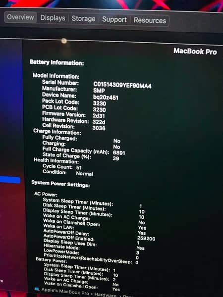 Apple MacBook Pro 2016 Model 5