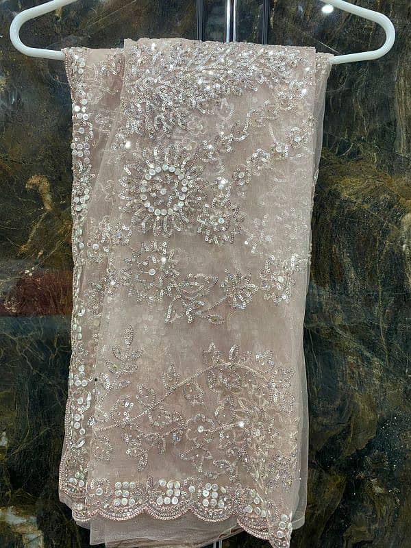 Bridal stiched sare, Indian collection un-touched, rasham n stara work 4