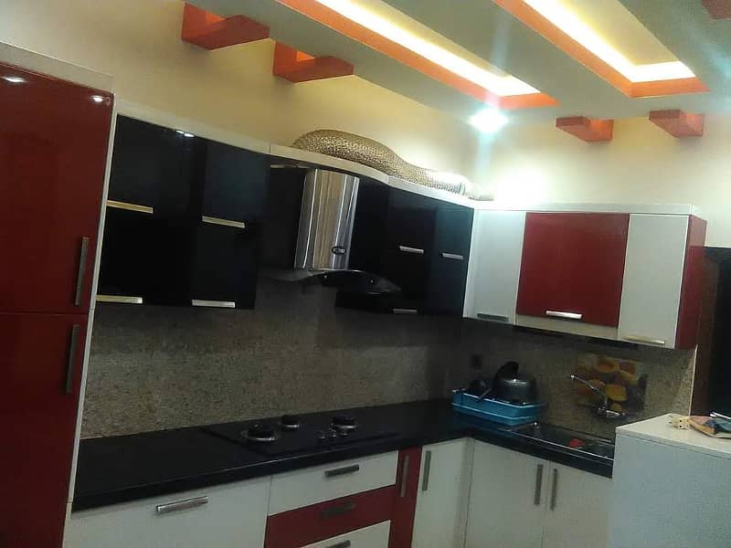 3Bed DD Flat For Sale In GOLDLINE RESIDENCY Gulistan E Johar Block 16A 2