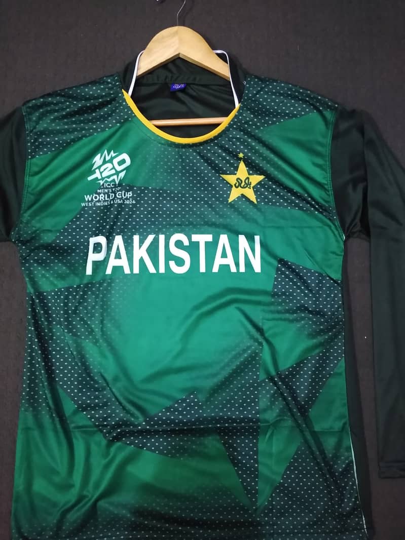 T20 Worldcup 2024 Pakistan Cricket Team Full Sleeves T Shirt M, L, Xl 2