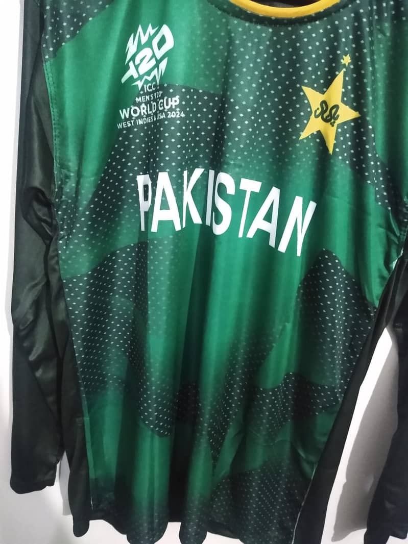 T20 Worldcup 2024 Pakistan Cricket Team Full Sleeves T Shirt M, L, Xl 4