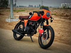 Honda 125 converted into cafe racer ,Only serious buyer contact me