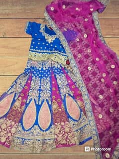 stitched bridle mehndi dress for girls wedding dress lehga