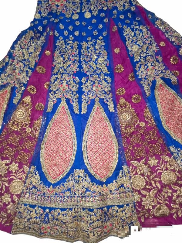 stitched bridle mehndi dress for girls wedding dress lehga 2