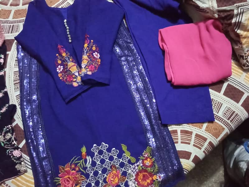 chiffon party wear in excelllent condition 3