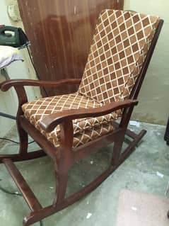 shesham wood rocking chair 0