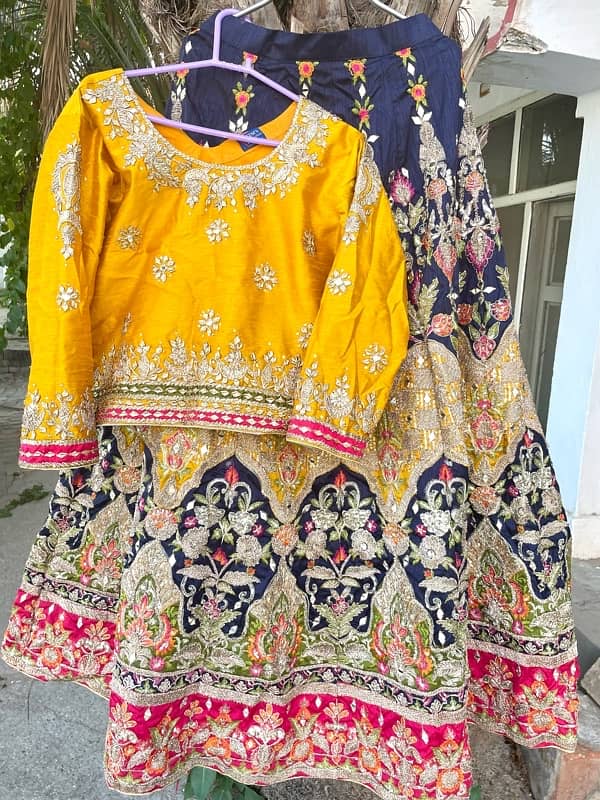 Luxury Pakistani Bridal Lehnga Choli with Fancy Dupatta 1