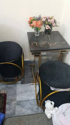 New 3 Table Set for sale with stools 0