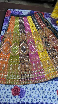 mehndi lehenga