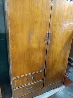 Solid wood/Heavy Weight Old Wood wardrobe available for sale.