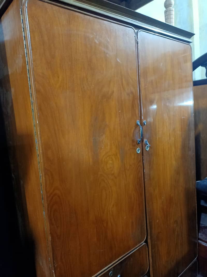 Solid wood/Heavy Weight Old Wood wardrobe available for sale. 5