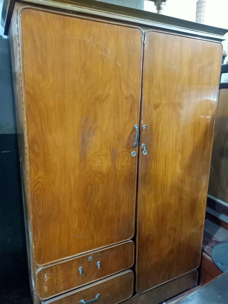 Solid wood/Heavy Weight Old Wood wardrobe available for sale. 8