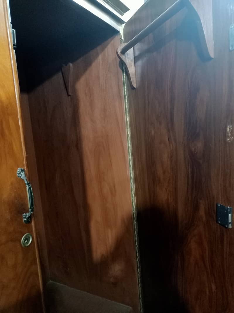 Solid wood/Heavy Weight Old Wood wardrobe available for sale. 9