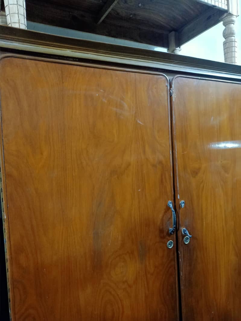 Solid wood/Heavy Weight Old Wood wardrobe available for sale. 10