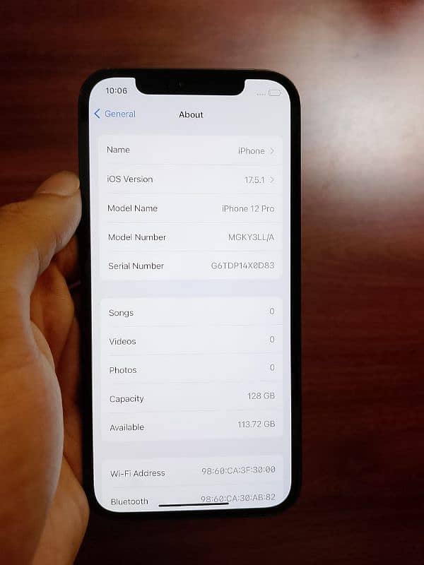 Iphone 12 pro 128Gb Factory Unlock Non PTA 10